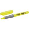 BIC Highlighter Grip Surligneurs Pointe Biseautée - Couleurs Assorties, Blister de 5