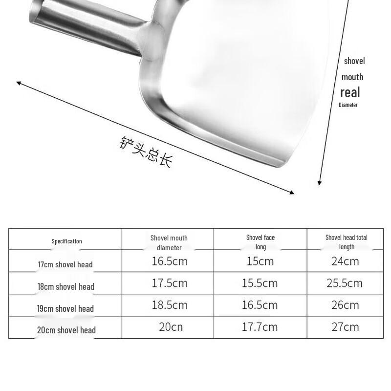Extra Thick Stainless Steel Wok Spatula