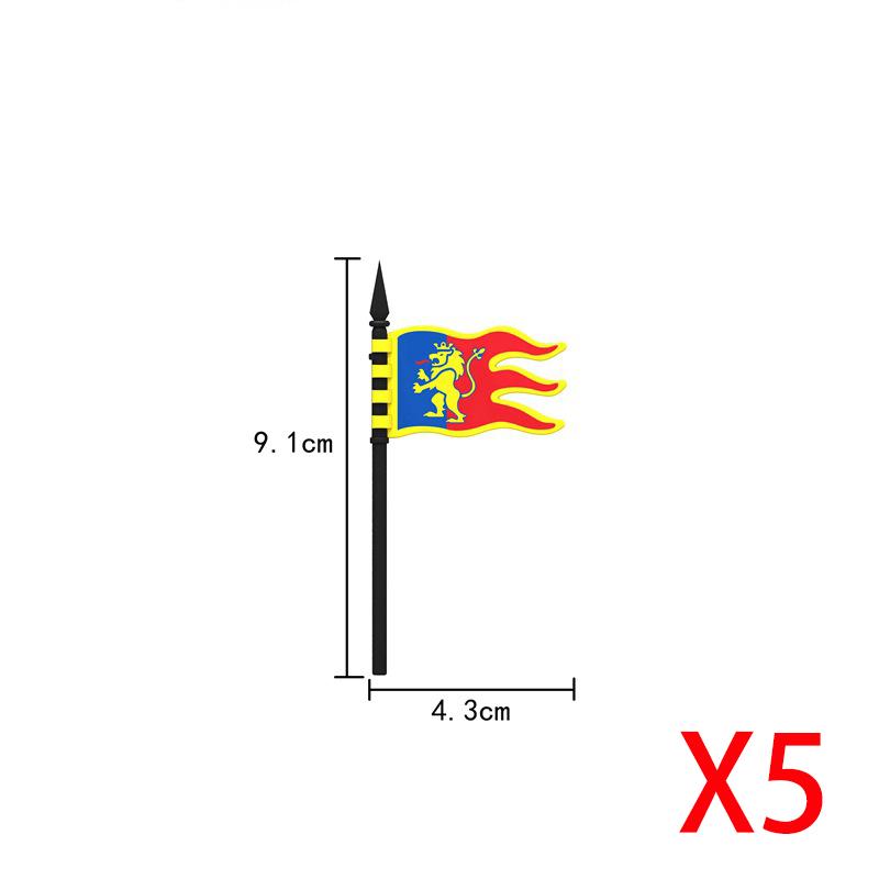 Military Building Blocks Medieval Solider Knights Equipments Mount War-Horse Wolf Flag Vests Shields Fiery Dragon Mini Blocks