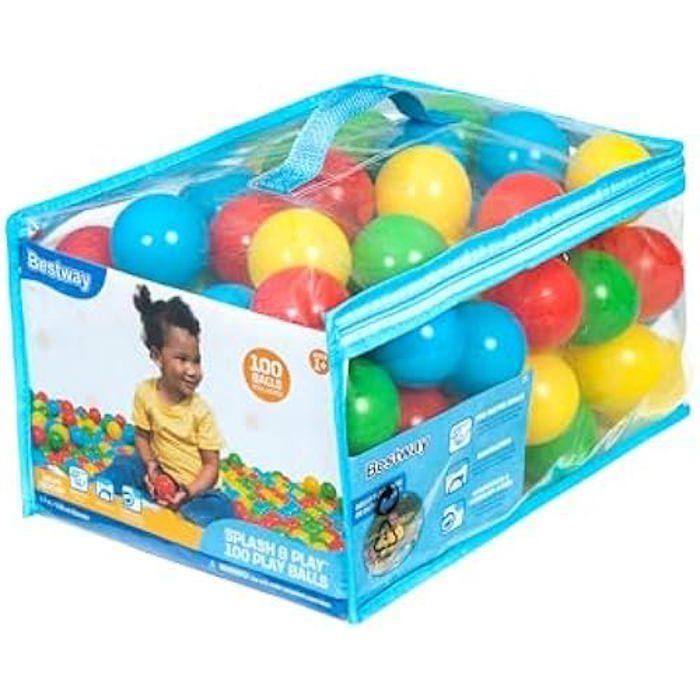 Balles De Jeu - BESTWAY - Splash & Play™ - 100 Balles - Diamètre 5,85 Cm - Multicolore