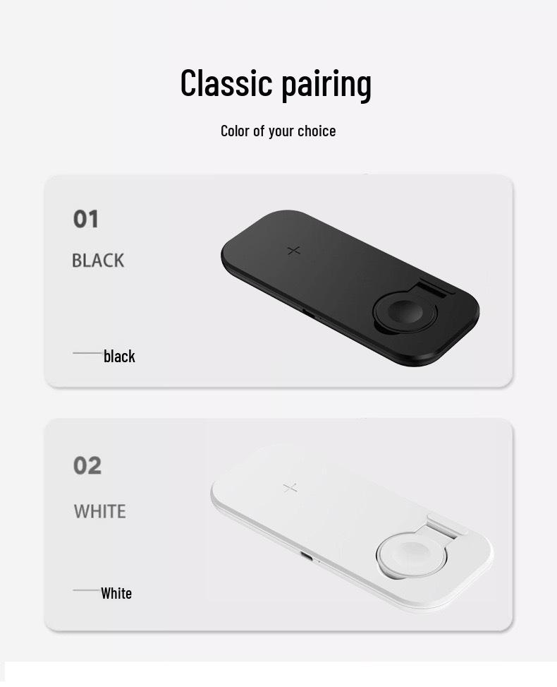 Dual Wireless Charger for Phone & Watch: Simultaneous Fast Charging
