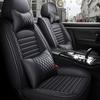 5-Seats PU Leather Universal Car Seat Covers Full Set Front Rear Seat Cushion Anti-scratch Protection For Sedan SUV Seat
