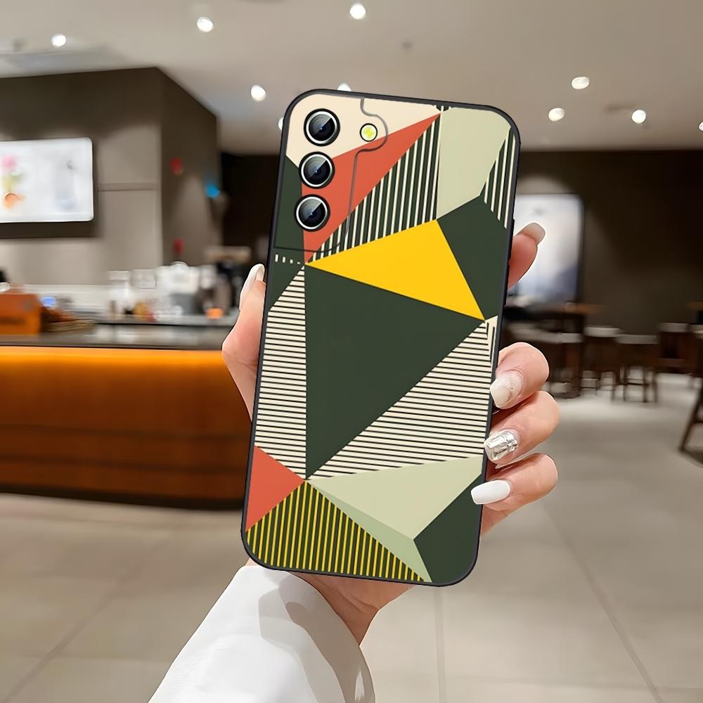 Geometric Bauhaus Art Phone Case For Samsung S24 Ultra S22 S23 S25 S20 Fe S21 Plus A54 A34 A16 A53 Back Cover
