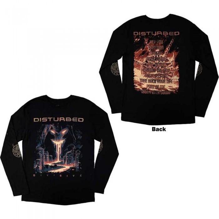 Disturbed Unisex Adult European Tour Â´23 Divisive Long-Sleeved T-Shirt