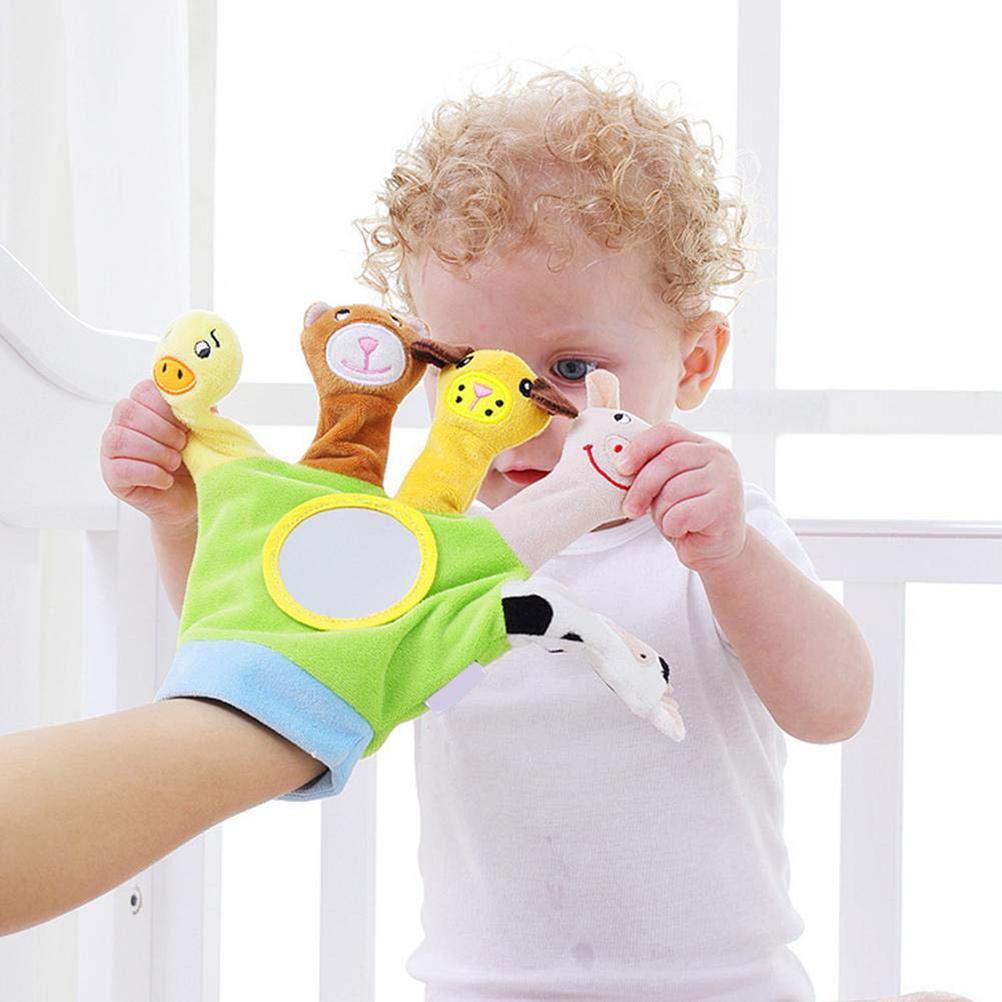 Cartoon Tier 5 Finger Plüschpuppen Handschuh Spielzeug Kinder Früherziehungsspielzeug
