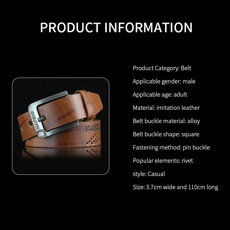 Купить Модный мужской ремень из искусственной кожи с пряжкой на поясе ...