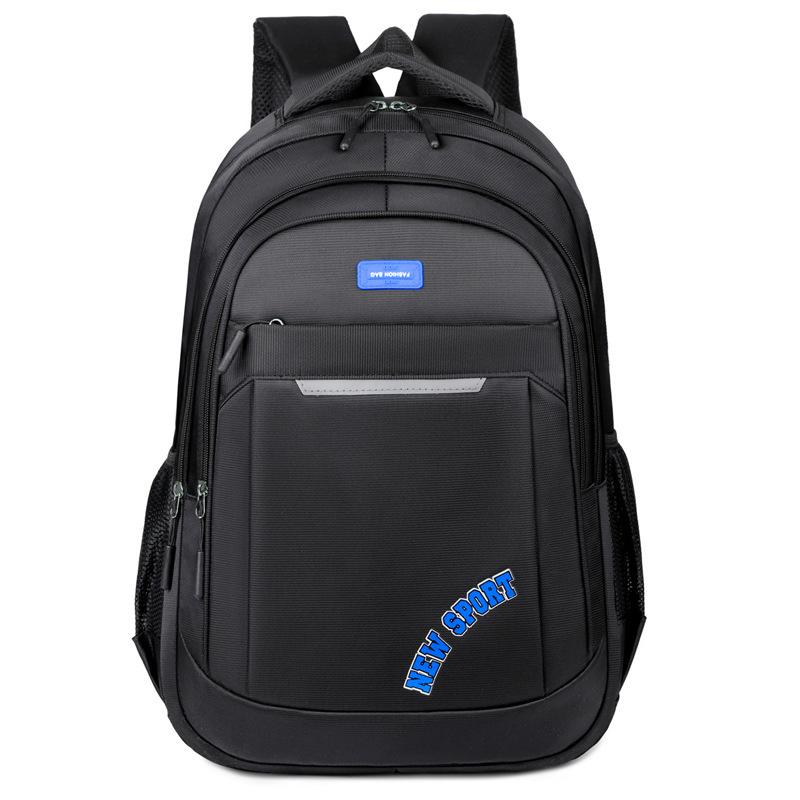 Reflective strip backpack men's commuter backpack men's high-end fashion trend large-capacity schoolbag dirt-resistant