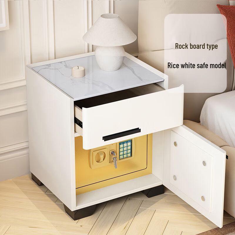 Modern Light Luxury Rock Plate Bedside Table