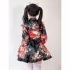 Japanese Yukata Robes Kawaii Girls Floral Printed Haori Suit Lovely Lolita Dress Women Maid Cosplay Costume Halloween