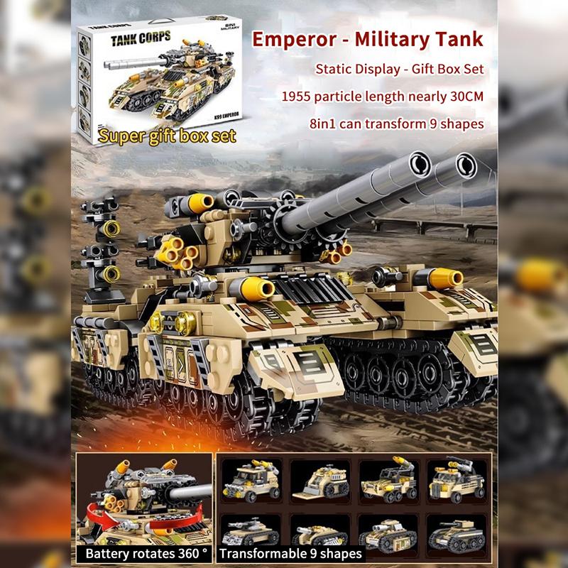 

1 Набір Дитячі Конструктори Військова Машина Танк 8в1 Літак Вантажівка Модель Будівельні Блоки Зроби Сам Цеглинки Подарунки Для Хлопчиків Дорослих