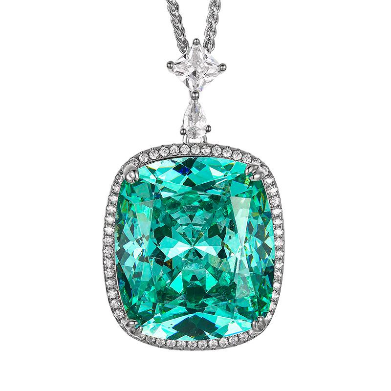 Jewelry Simulation Para Green Luxury Pendant Main Stone 20 * 23
