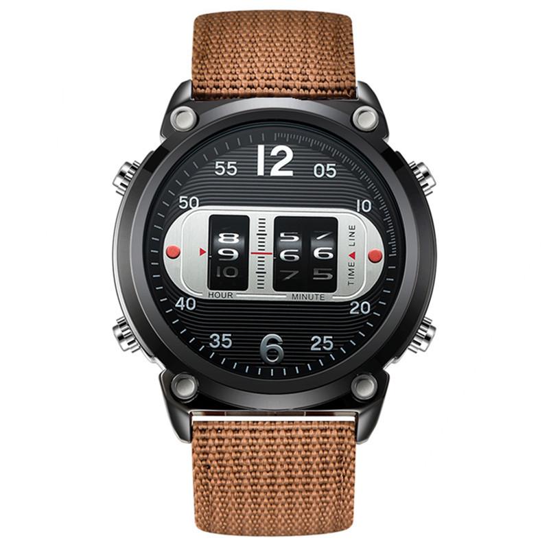 

Men s Designer Nylon Band Tire Watches кофейный