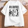JONAS20 Greetings Tshirt Men Women Retro 90s Tshirt Printed Cotton Short Sleeve Hip Hop Tees Round Neck Casual Streetwear