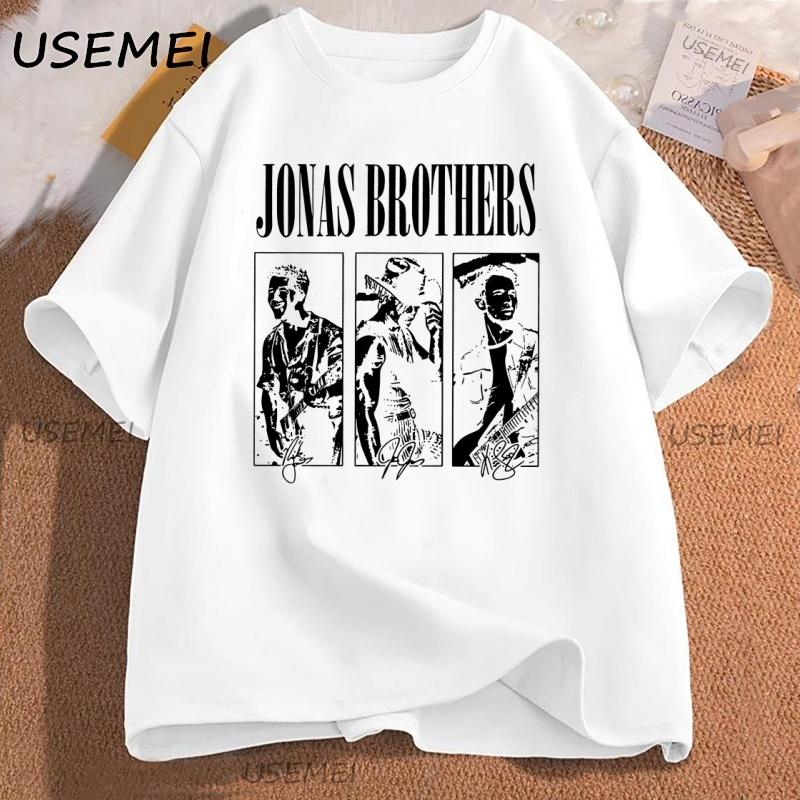 JONAS20 Greetings Tshirt Men Women Retro 90s Tshirt Printed Cotton Short Sleeve Hip Hop Tees Round Neck Casual Streetwear