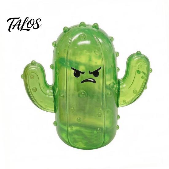 Calming Sensory Play Cactus Pinch Toy for Stress Relief, Soft TPR Rubber Squeeze Fidget Focus Toys School Toy, Cute Cartoon Funny Gifts Kids
