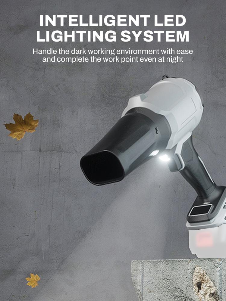 2000W Turbo Fan Violent Air Gun 800g Thrust Stepless Speed High Power Turbofan Leaf Blower Handheld Jet Fan for Makita Battery