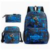 Set Zaino Scolastico Cristiano Ronaldo per Bambini Ragazzi Ragazze 15L Tessuto Oxford Borsa a Doppia Tracolla con Spallacci Imbottiti Traspiranti
