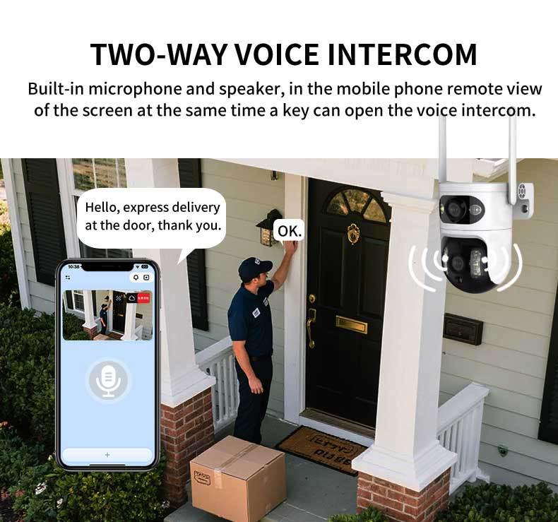 360° Panoramic HD Wireless WiFi Home Security Camera with Bracket