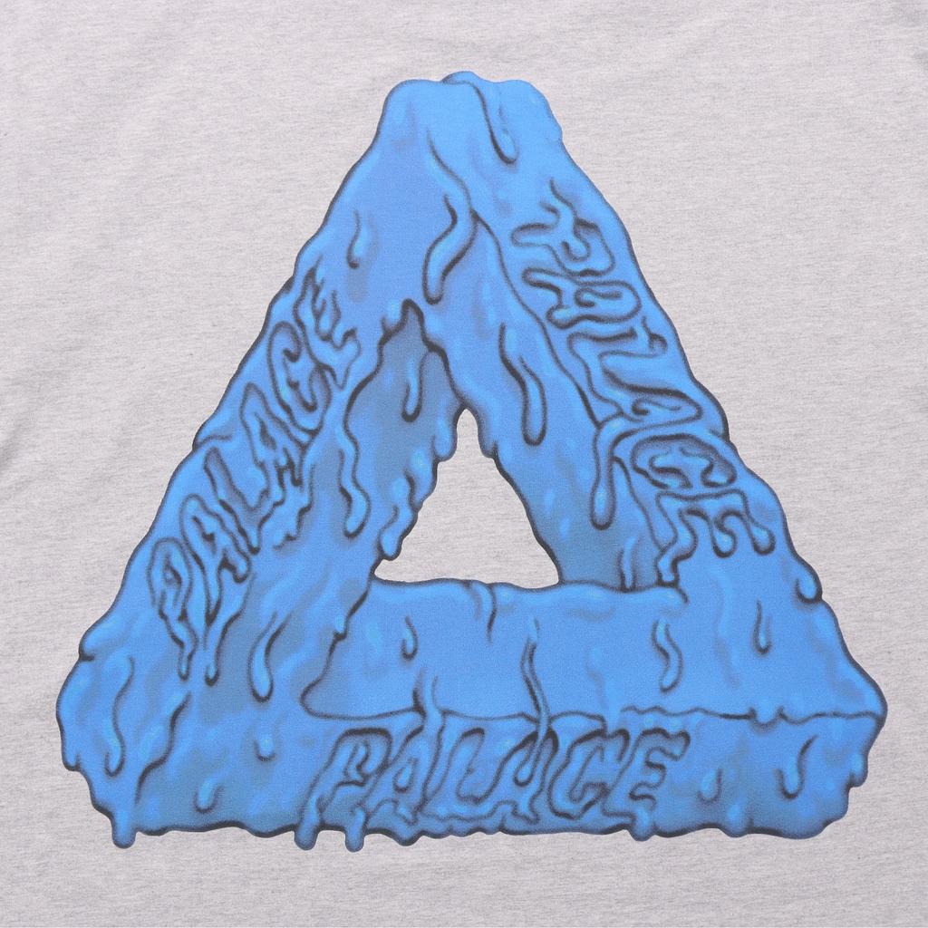 Palace Tri-Slime Logo T-Shirt Unisex Tops Grey P20TS032