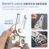 LiTuiLi 7 In 1 Wire Stripper Iron Copper Wire Cutter Cable Cutter Clamper Splitting Wire Crimping Pliers