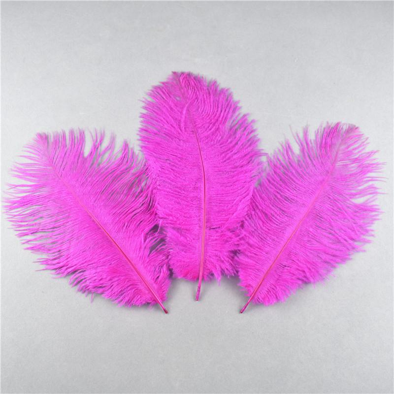 10Pcs Natural Dyed Fluffy Soft Ostrich Feather Handmade Diy Embroidery Feather Jewelry Making Dress Wedding Dress