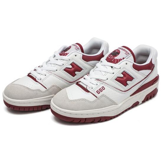 New Balance 550 White Maroon - BB550LI1 белый