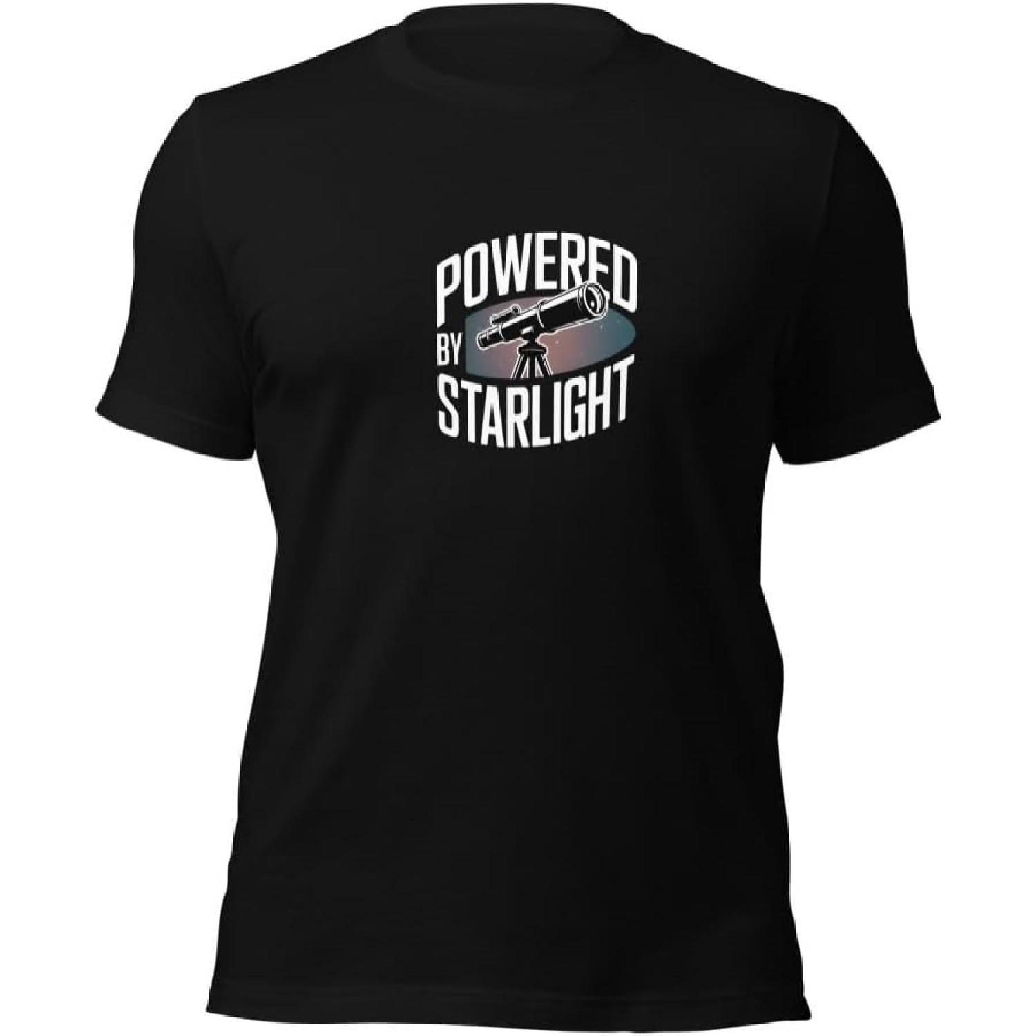 Powered by Starlight Astronomy T-Shirt _ Celestial Space Lover Gift _ Cosmic Universe Graphic Tee _ Galaxy Explorer Apparel XXXXXL разноцветный