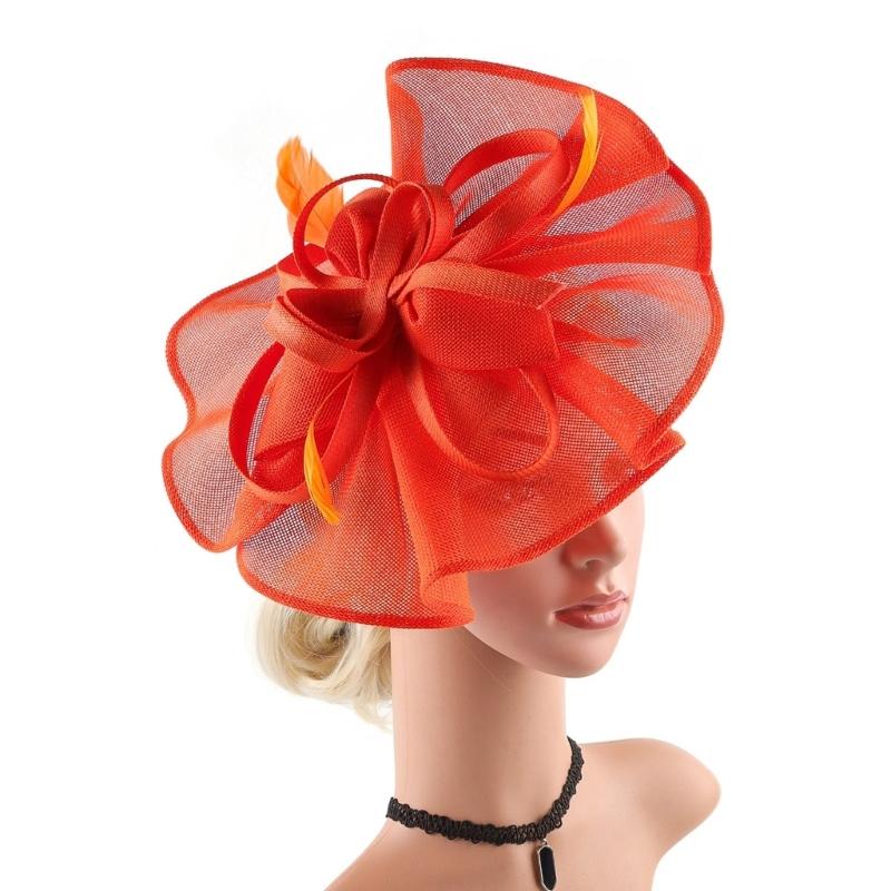 1920s Mesh Flower Hat Hair Pin Church Headband Party Dress Up Fascinator Hat Teaparty Headband Party Supply