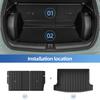 Smabee Left Hand Drive for Geely Xingyuan/EX2 2025 2026 TPE 3D Car Floor Mats Cargo Liner Trunk Pad Black Waterproof Accessories