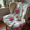 Red Apple Slice Ultra Soft Sherpa Fleece Blanket Fluffy Warm Halloween Cozy Throw For Sofa Couch Bedroom Gift All Season