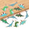 6pcs/lot Alloy Enamel Dinosaur Charms Colorful Cute Animal Charms Pendants For DIY Jewelry Making Necklace Keychain Accessories