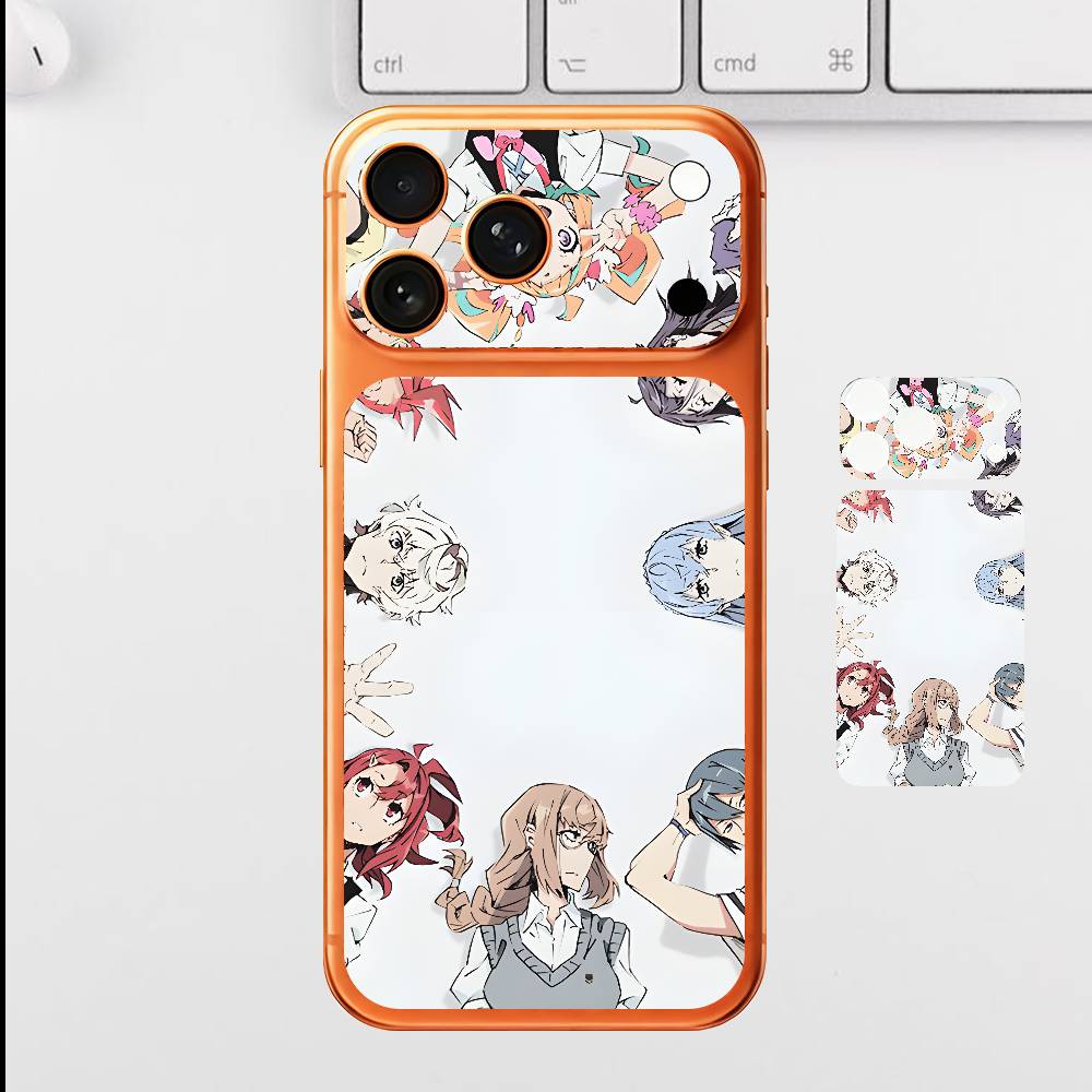 

Anime K-Kattie N-Noriko Plain Decal Skin For IPhone17 Pro ProMax Back Film Cover Wrap Anti-scratch Durable Sticker iPhone17pro