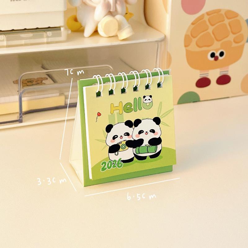 2026 Year Cartoon Capibara Desktop Mini Desk Calendar Planner Desktop Decoration Office Stationery