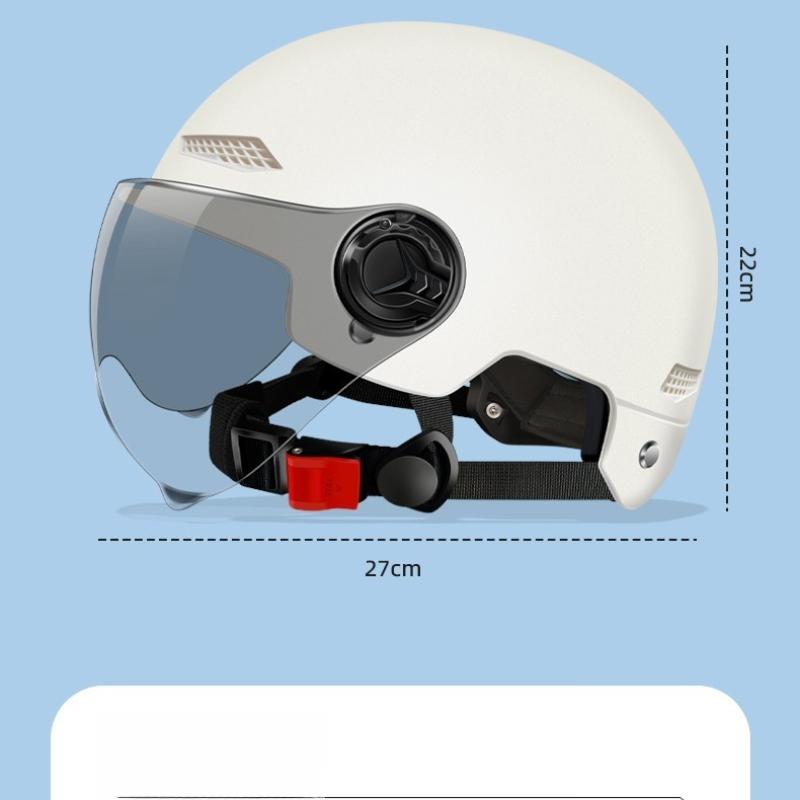 Helmet, Electric Car, Men's and Women's ABS Half Helmet, Sun Protection, UV Protection, Cycling Helmet, Summer Breathability