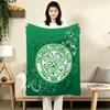 1PC Celtic Football Club Patterned Flannel Blanket Suitable For All Seasons For Home Decor Warmth And Comfort Gifts Holiday Present