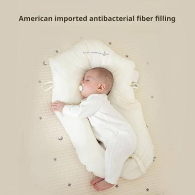 Yousheng Säuglingskissen zur symmetrischen Anpassung der Kopfform Kuschelkissen für Kleinkinder Verstellbares Baby-Umarmungskissen Superweiches Baby-Positionierungskissen