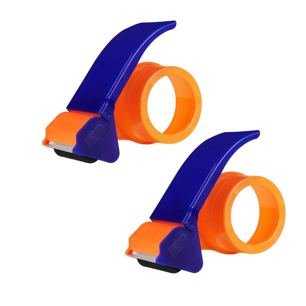 1/2pcs Heavy Duty Manual Packing Tape Dispenser, for Shipping Tape, with Built-in Cutter, for Moving & E-commerce
