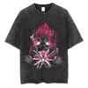 New Anime Dragon Ball Super Saiyan Washed Vintage Short Sleeved Tshirt Anime Casual  Summer New Fashion  Cotton Tops
