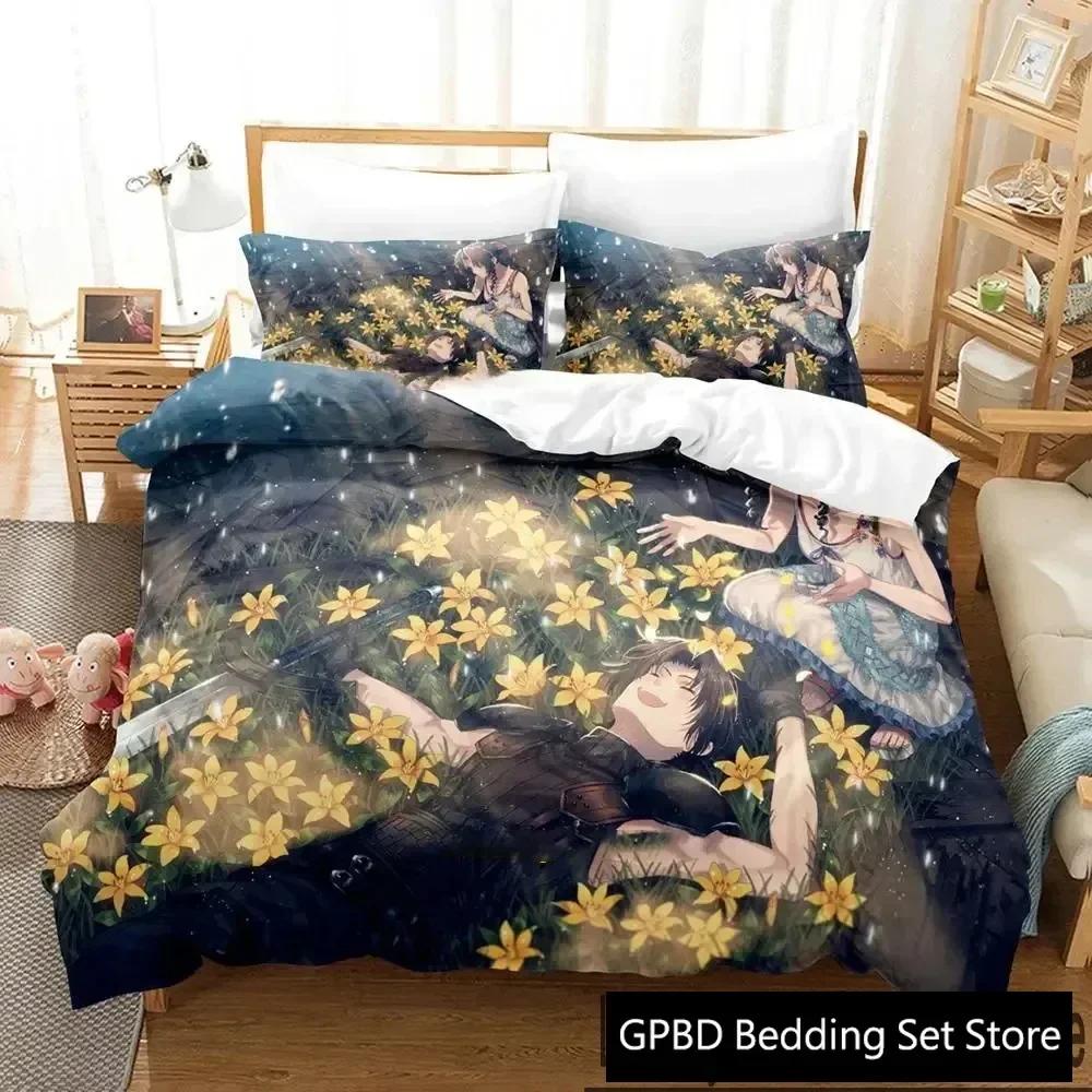 3D Print Game Crisis Core Final Fantasy Vii Bedding Set Boys Girls Twin Queen King Size Duvet Cover Pillowcase Bed Boys Adult