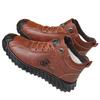 Men's Winter Martin Boots Fleece Thickened Versatile Snow Boots Labor Insurance Men's Cotton Shoes Zhongbang Leather Cotton Boots