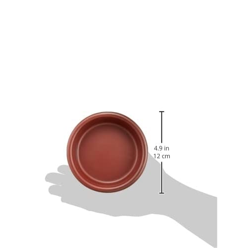 Banko Ware Ajillo Pot, Mini Pot, Stovetop-Safe, Ajillo Bowl, Small, Approximately 12cm Diameter, Reddish Brown, Ceramic, Microwave and Oven Safe, Made