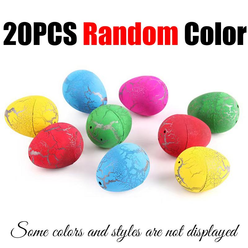 10/20/60PCS Water Hatching Dinosaur Eggs Funny Novelty Magic Crack Growing Egg Party Gift Pool Bathtub Water Fun Accessories ZYF