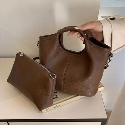 New Spring and Summer Retro Texture Portable Small Bag Female Messenger Bag Fashionable Small Bag Bucket Bag