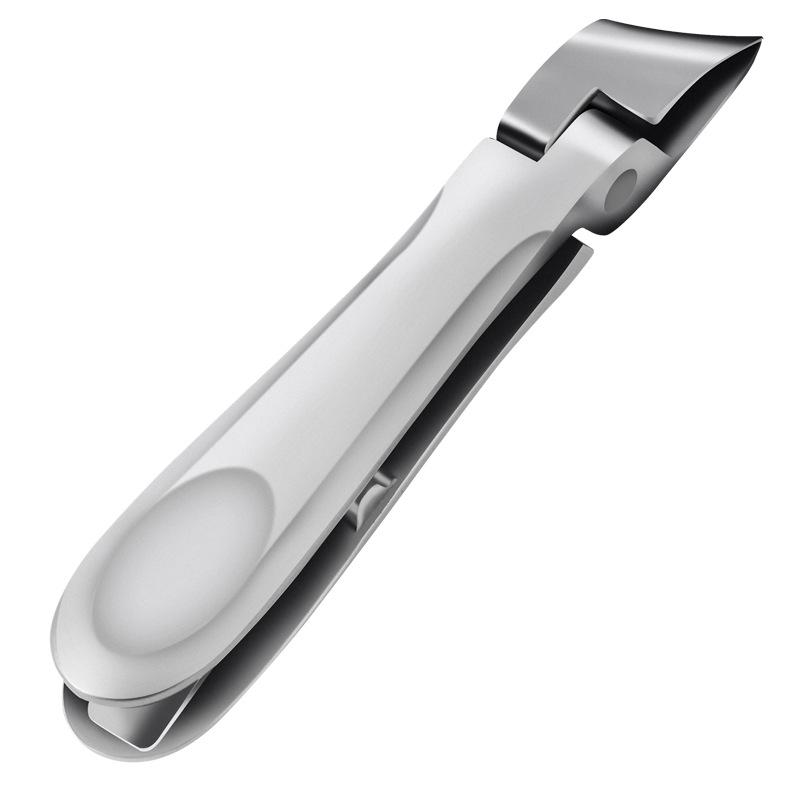 

Кусачки для ногтей серебристые усиленные с широким раскрытием губок, набор, экстраширокие диагональные губки, скошенный край, кусачки для вросших толстых ногтей серебряный