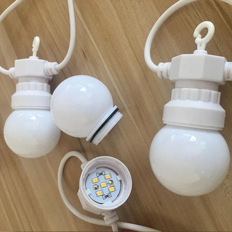 Outdoor LED Garland G50 Globe Light Patio Lighting String Light Bulbs Wedding Party Decoration Tent Plug Power Camp Lighting