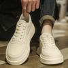 Fashion New Arrival Leather Male Sneakers Breathable Skateboarding Shoes Mens Outdoor Walking Footwear All-match Casual Shoes Trainers
