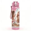 1PC Girl Mirror Fantasy Portrait Print 750ml Color Plastic Sports Water Bottle Leakproof Flip Straw Lid Suitable for Sports Office Home Use