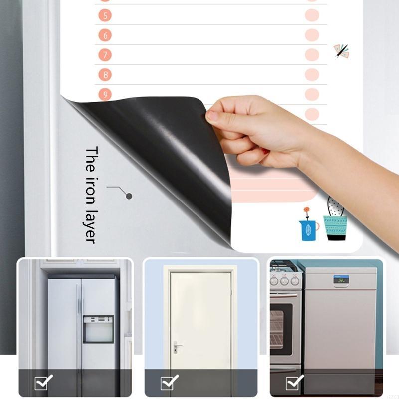 62KD Refrigerator Magnet Notepad Flexible Message Reminder Memo Board