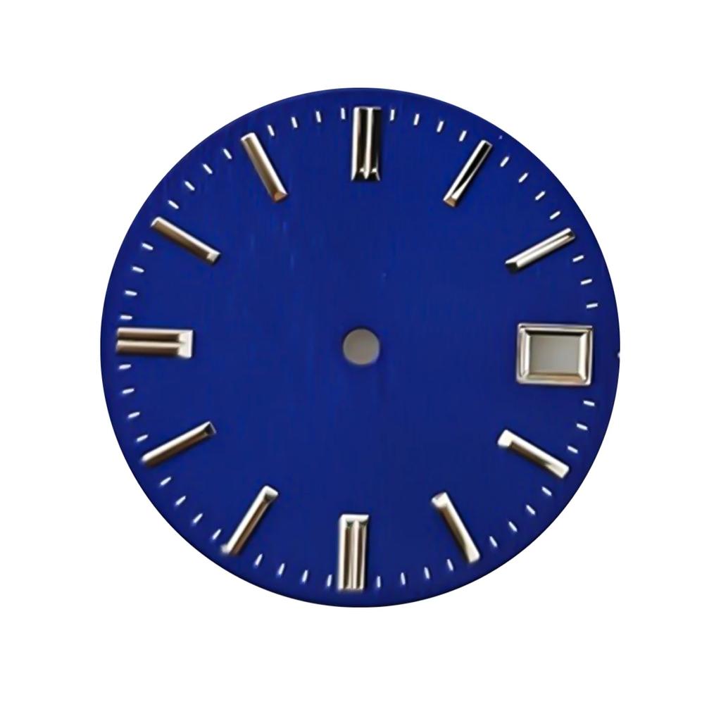 NH35 Zifferblatt 28,5 mm Zifferblatt Uhr S Zifferblatt grün Leuchtzifferblatt Geeignet für NH35 NH36 Uhrwerk Uhrenzubehör