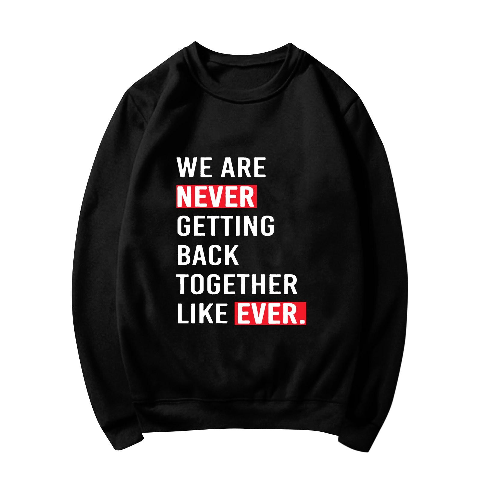 Women s Fashion Long Sleeve Pullover Hoodie Top S чёрный